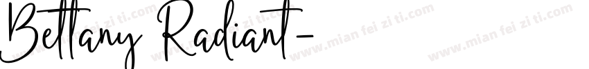 Bettany Radiant字体转换